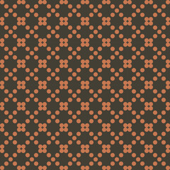seamless pattern with orange dots