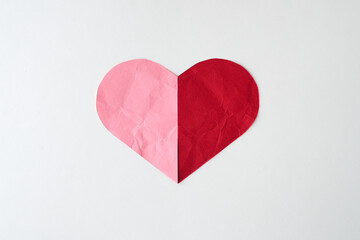 Pink & red Paper Heart