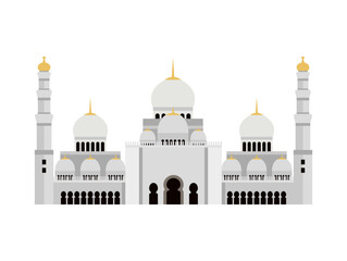 UAE Mosque Temples Composition