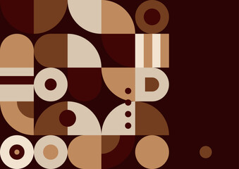 Abstract geometric pattern design background in retro style. Vector illustration.