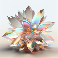 Iridescent Crystal Flower