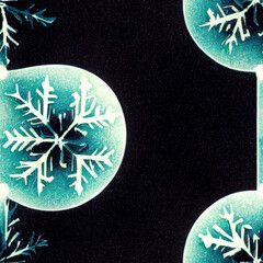 Seamless Snowflakes Christmas Patterns 
