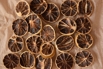  Pattern of dried lemon whith natural light