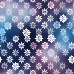 Seamless Snowflakes Christmas Patterns 