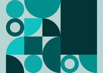 Flat mosaic geometric pattern background