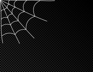 Spider web cobweb vector icon doodle, Spiderweb border circle cartoon net halloween