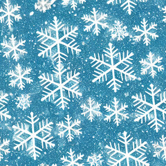 Fototapeta na wymiar Seamless Snowflakes Christmas Patterns 