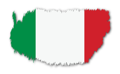  flag of Italy design in abstract shape