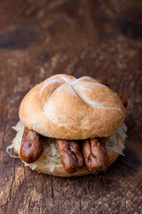 sausages in a bun