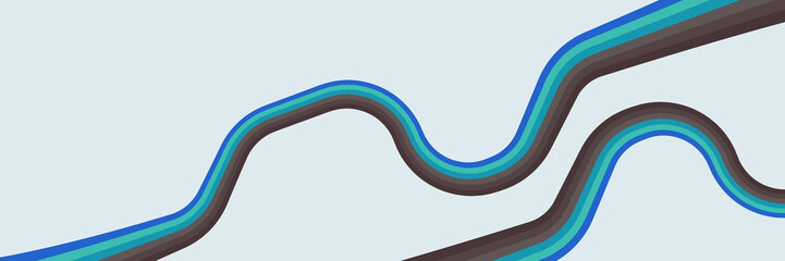 Simple abstract 1970's background design in futuristic retro style with colorful lines. Vector illustration.