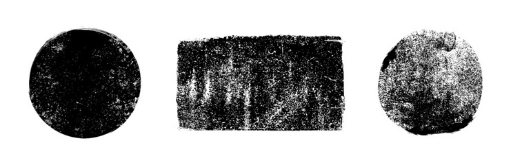 Grunge texture brush stamp vector circle dot. Rubber graphic grunge stamp rectangle vintage background.