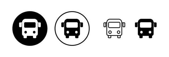 Bus icon vector illustration. bus sign and symbol. transport symbol