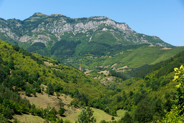 Naklejka na ściany i meble Iskar River Gorge at Stara Planina Mountain, Bulgaria