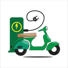 electric motorbike chaeger icon