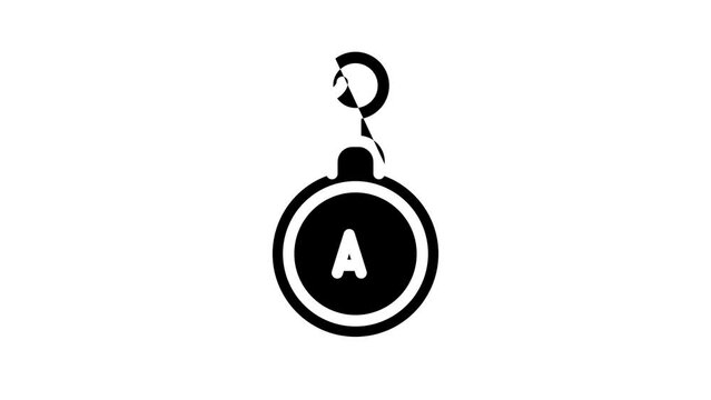 trinket accessory line icon animation