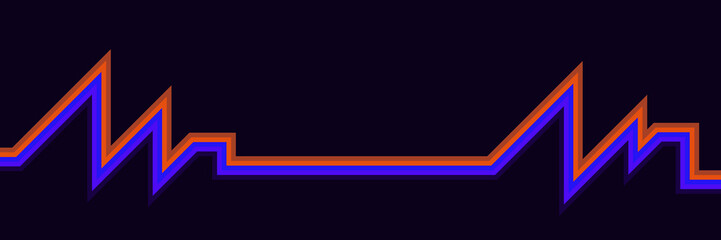 Retro pattern design in abstract funky style with colorful and lines. Vector illustration.