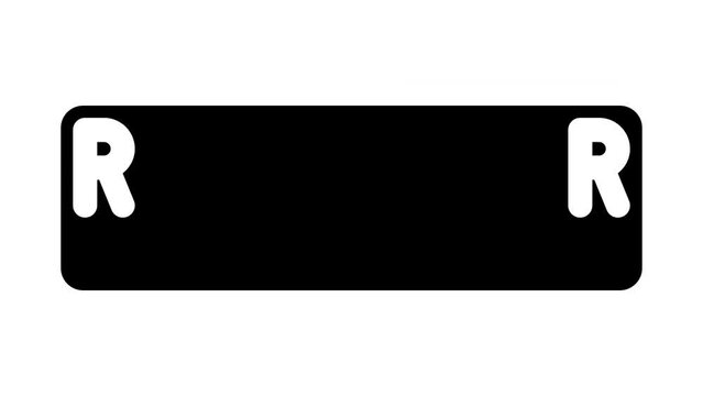 button registration line icon animation
