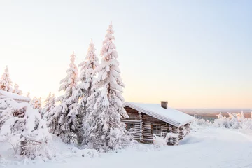 Foto auf Alu-Dibond Winter landscape in Finland © BlueOrange Studio