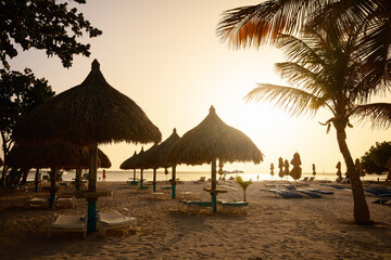 Beautiful Caribbean sunset