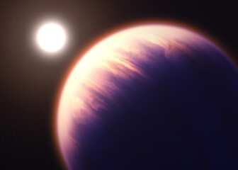 Fototapeta na wymiar Exoplanet and deep space series Elements of this image are furnished by Nasa.