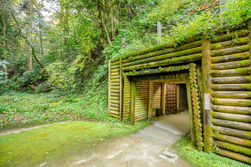 秋の石見銀山　龍源寺間歩（出口）　島根県大田市　Iwami Ginzan silver mine in autumn. 
Ryugenji Mabu (exit). Shimane Prefecture, Oota city.