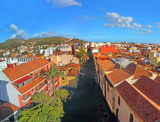 Town San Cristobal de la Laguna of Tenerife island, Canary Islands.  San Cristobal de la Laguna is...