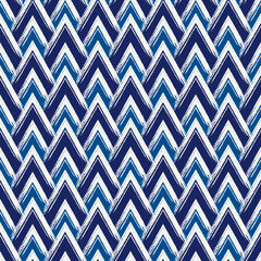 Scales seamless pattern. Repeated chevrons. Hand drawn traditional oriental asian ornament. Freehand geometric print