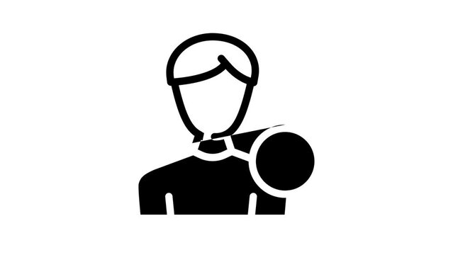new usel male line icon animation