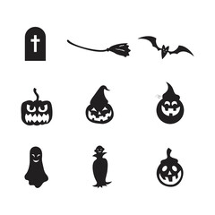 halloween icon set 