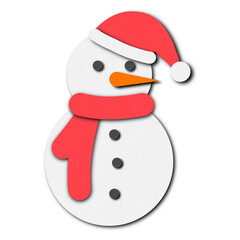 snowman with red hat