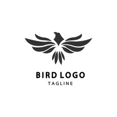 Fototapeta premium Elegant abstract classic art eagle bird logo