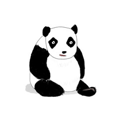 Fototapeta premium Panda Bear. Water color illustration.PNG