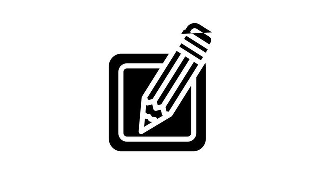 edit file line icon animation