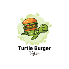 turtle burger logo desing