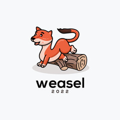 weasel logo design