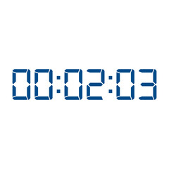 Digital clock icon vector design illustration.