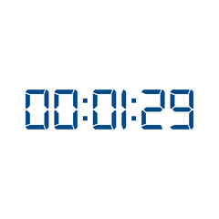 Digital clock icon vector design illustration.