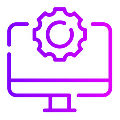 computer gradient icon