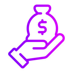 income gradient icon