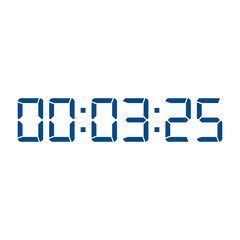 Digital clock icon vector design illustration.