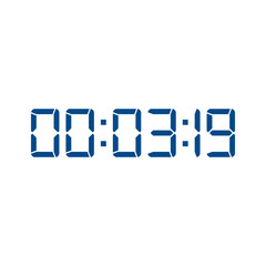 Digital clock icon vector design illustration.