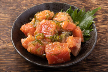 サーモン(紅鮭)の昆布醤油漬け