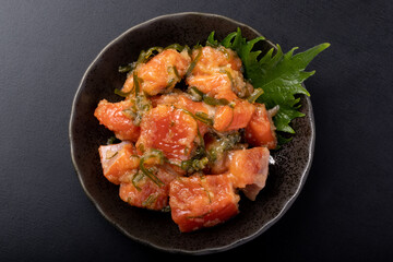 サーモン(紅鮭)の昆布醤油漬け