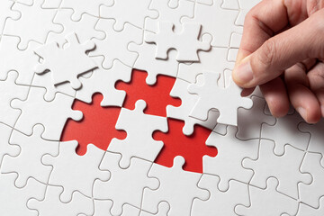 Puzzle with missing piece