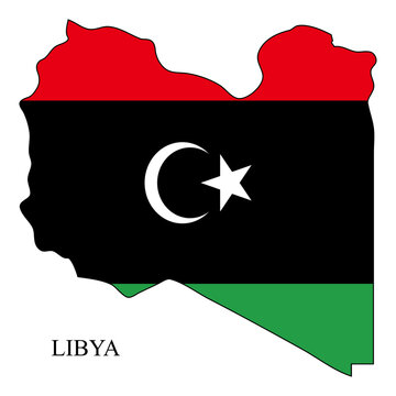 Libya map vector illustration. Global economy. Famous country. Northern Africa. Africa.