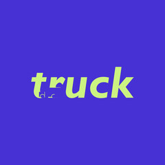 wordmark logo about truck, truck logo wordmark simple editable, vektor, wormark logo