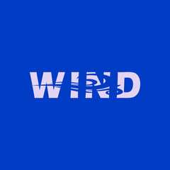wordmark logo about wind, wind logo wordmark simple editable, vektor, wormark logo