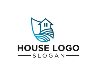 Logo about House on a white background. created using the CorelDraw application.