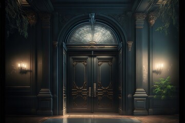 Big Black Mysterious Door, Hidding Secrets Behind It