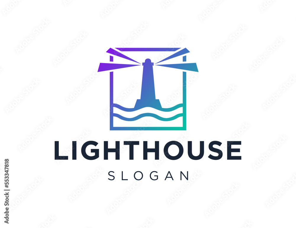 Aufkleber logo about lighthouse on a white background. created using the coreldraw application.